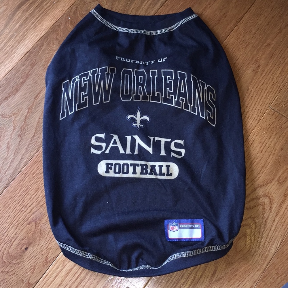 New Orlean Saints Dog Shirt - L